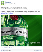 Tanqueray Facebook ad 2