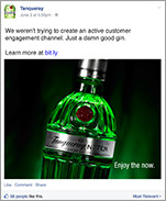 Tanqueray Facebook ad 3