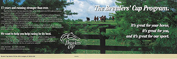 Breeders' Cup brochure