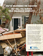 Chubb Insurance print ad catastrophic event 2