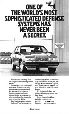 Volvo print ad